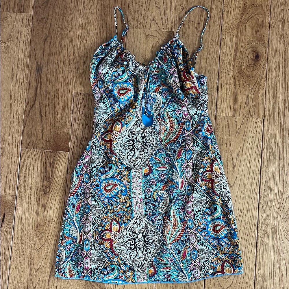 superdown Multicolor Paisley Mini Dress